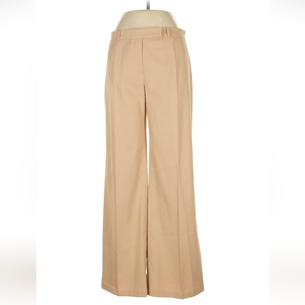 Scrupoli Elegant Italian Tan Women's Wide-Leg Pants